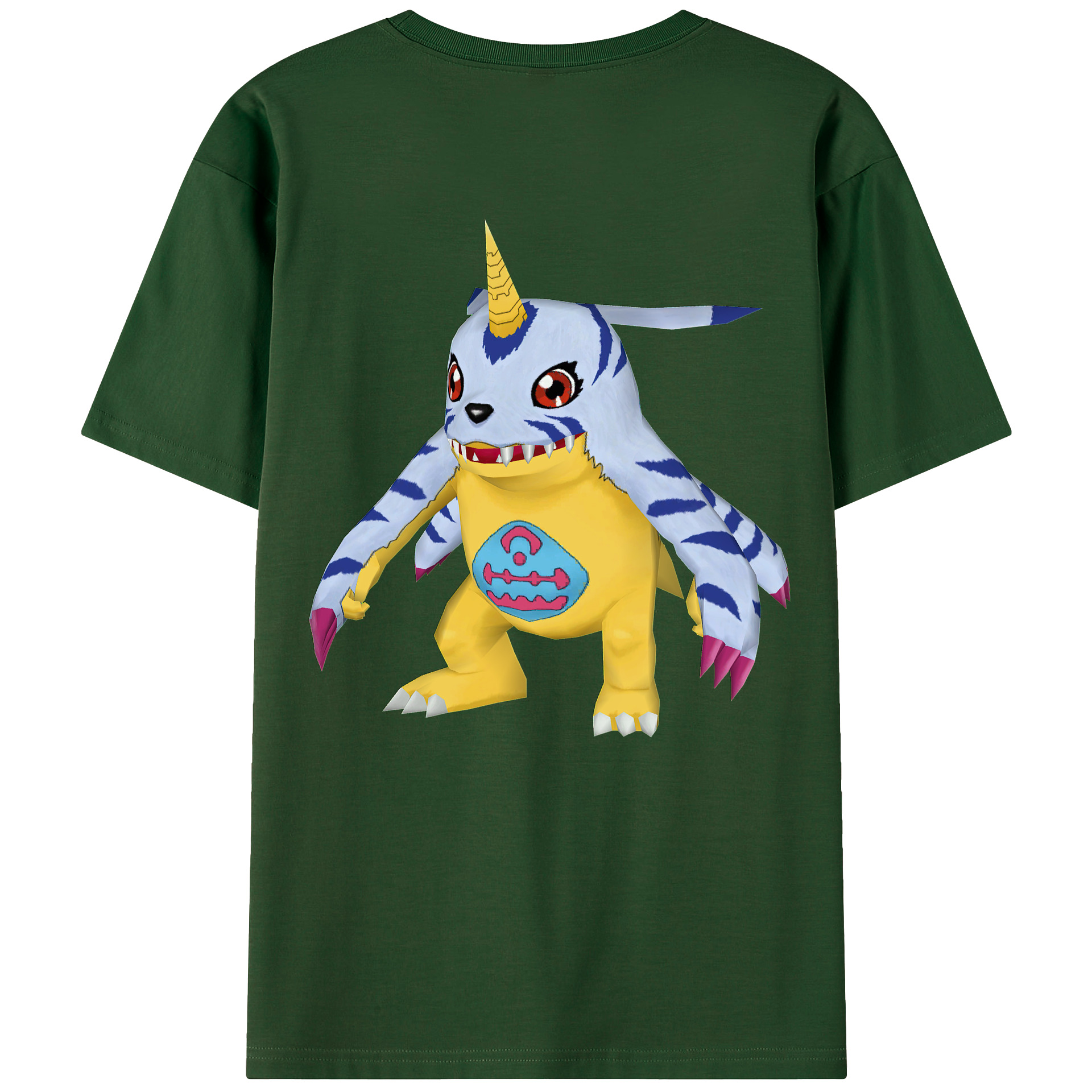 （画像用） Digimon デジタルモンスター/デジモン 綿100％半袖Tシャツ（背面プリント）